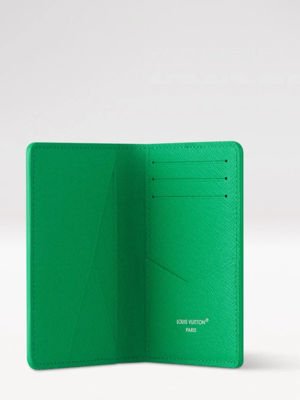 Lv pocket organizer green monogram heritage